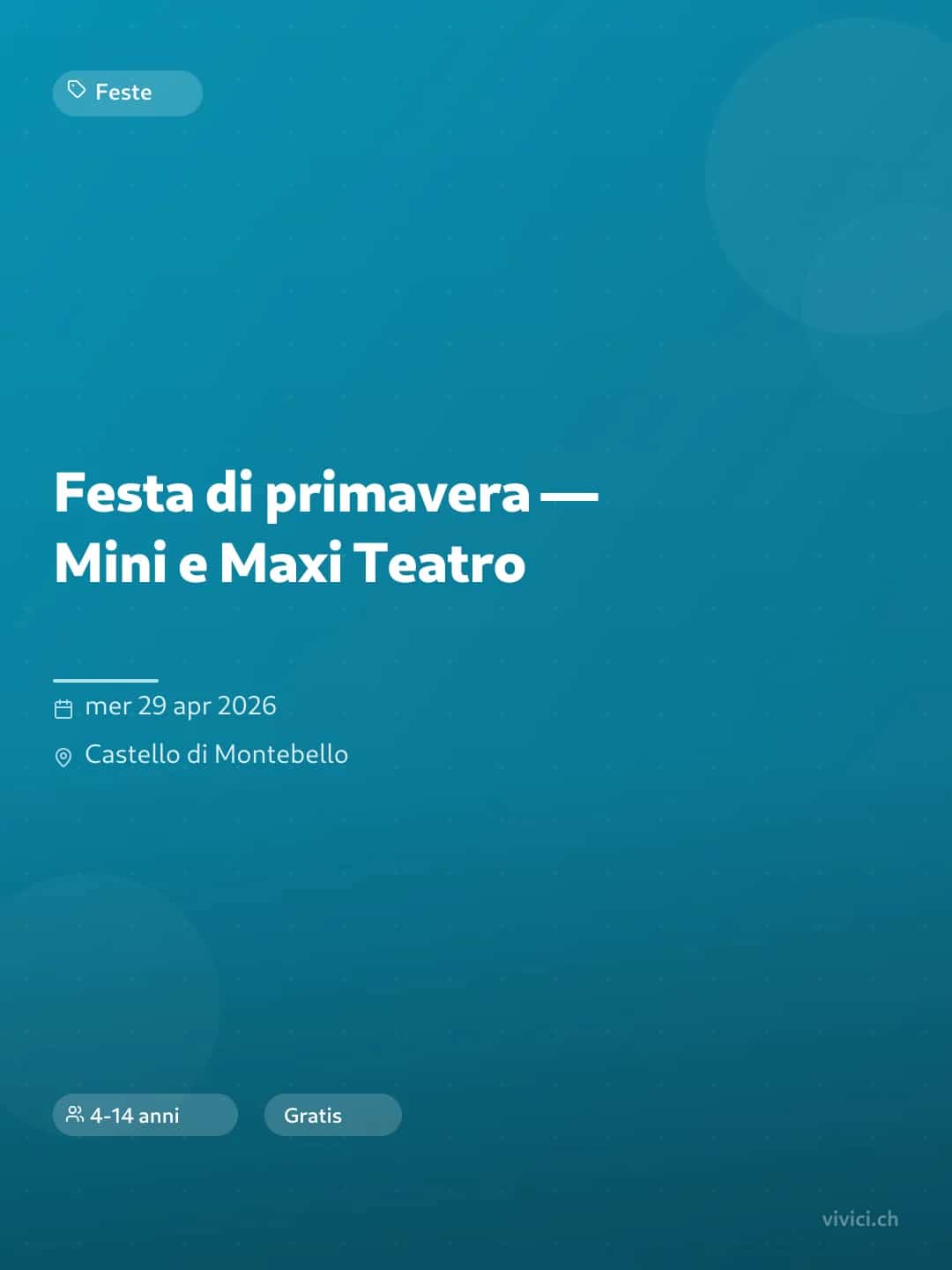 Festa di primavera — Mini e Maxi Teatro