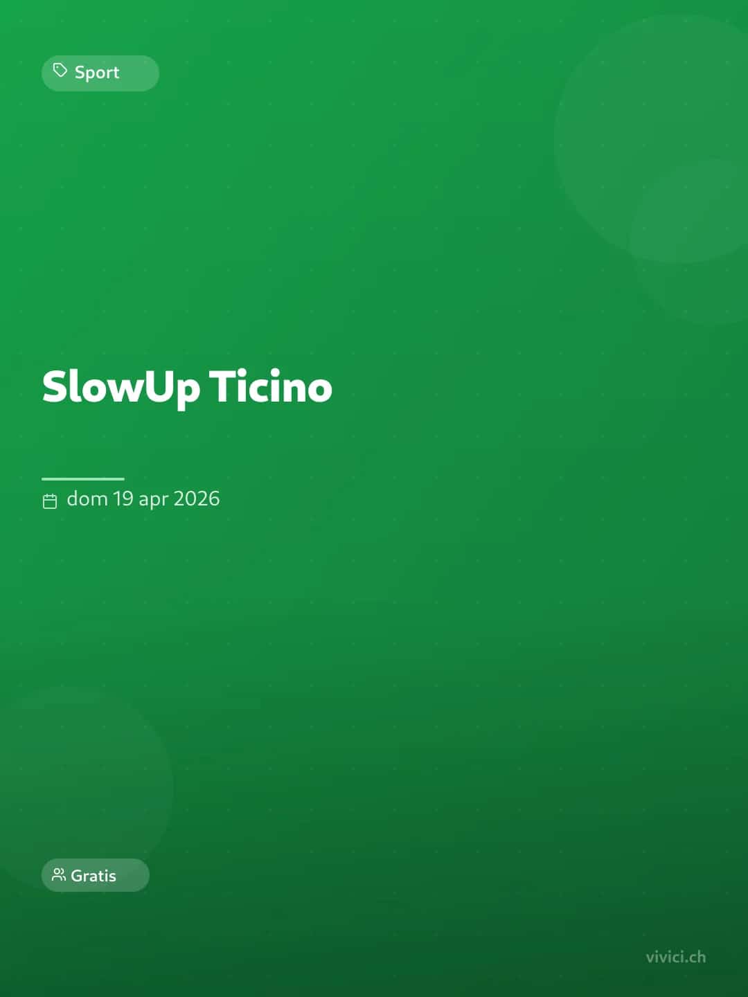 SlowUp Ticino