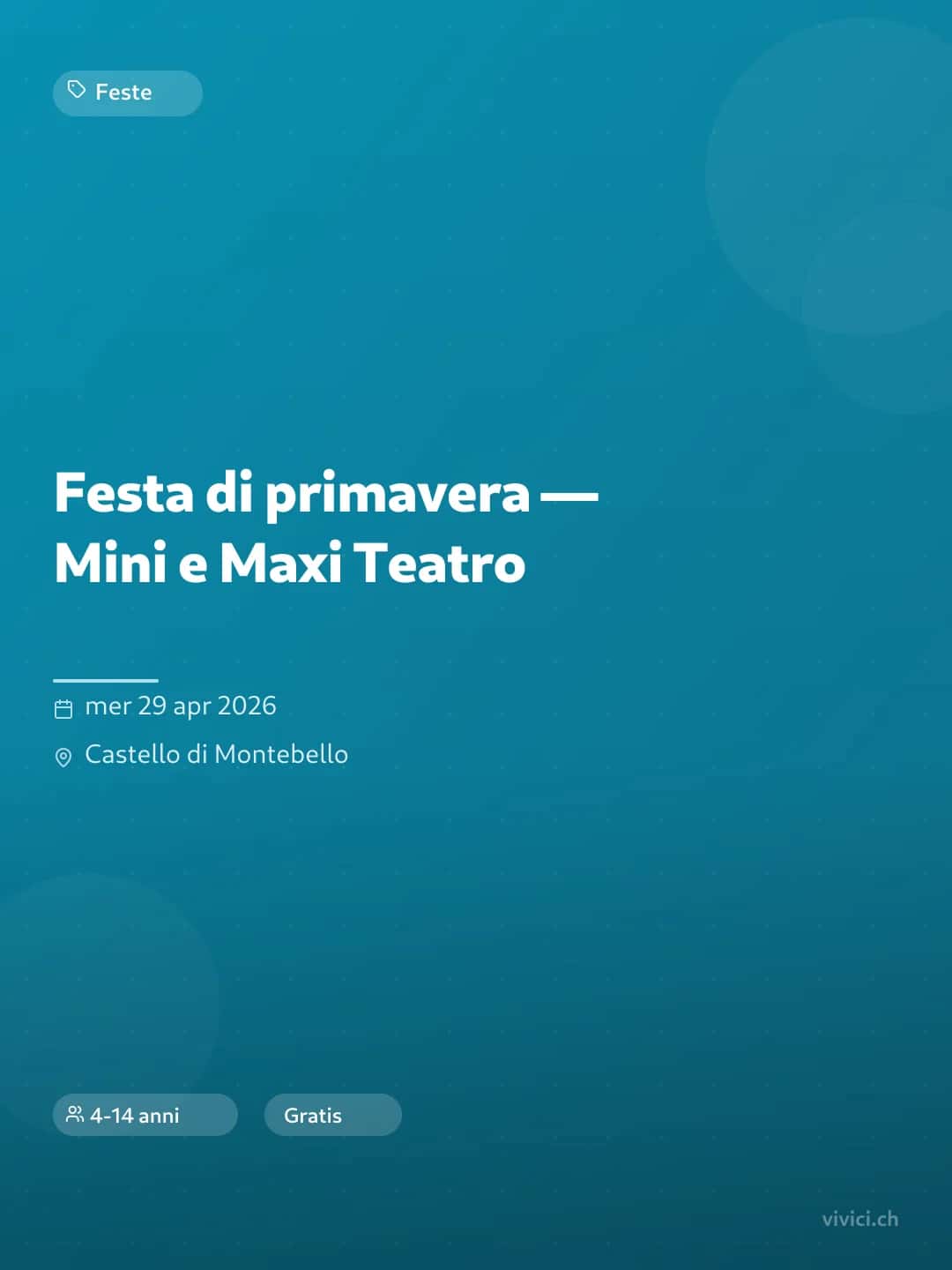 Festa di primavera — Mini e Maxi Teatro