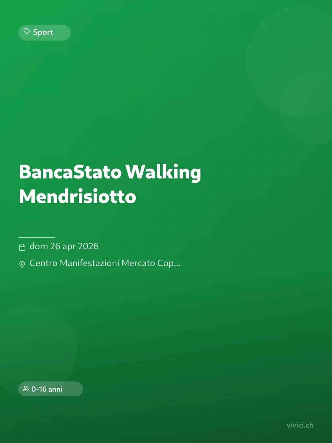 BancaStato Walking Mendrisiotto