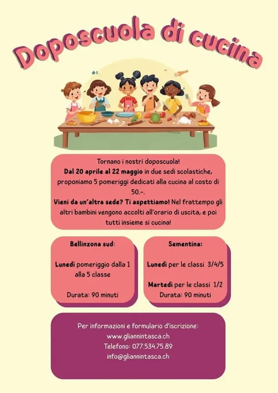 Doposcuola di cucina