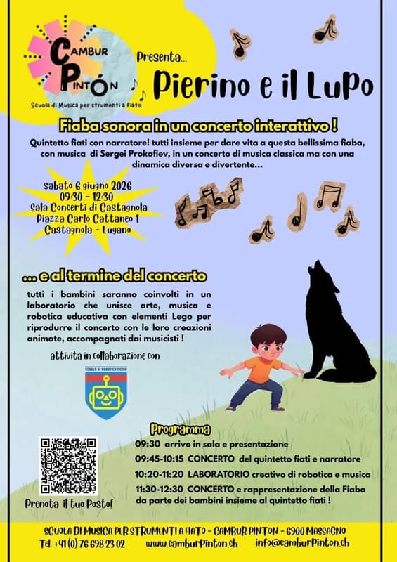 Pierino e il Lupo – Fiaba sonora in un concerto interattivo