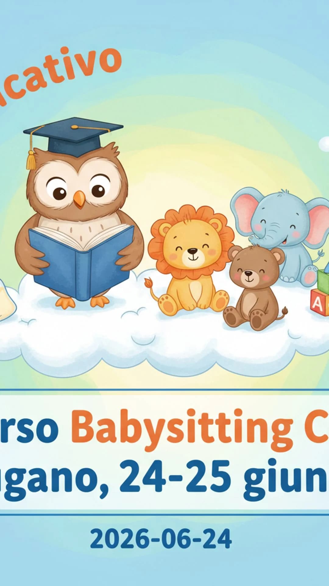 Corso Babysitting CRS (Lugano, 24-25 giugno)