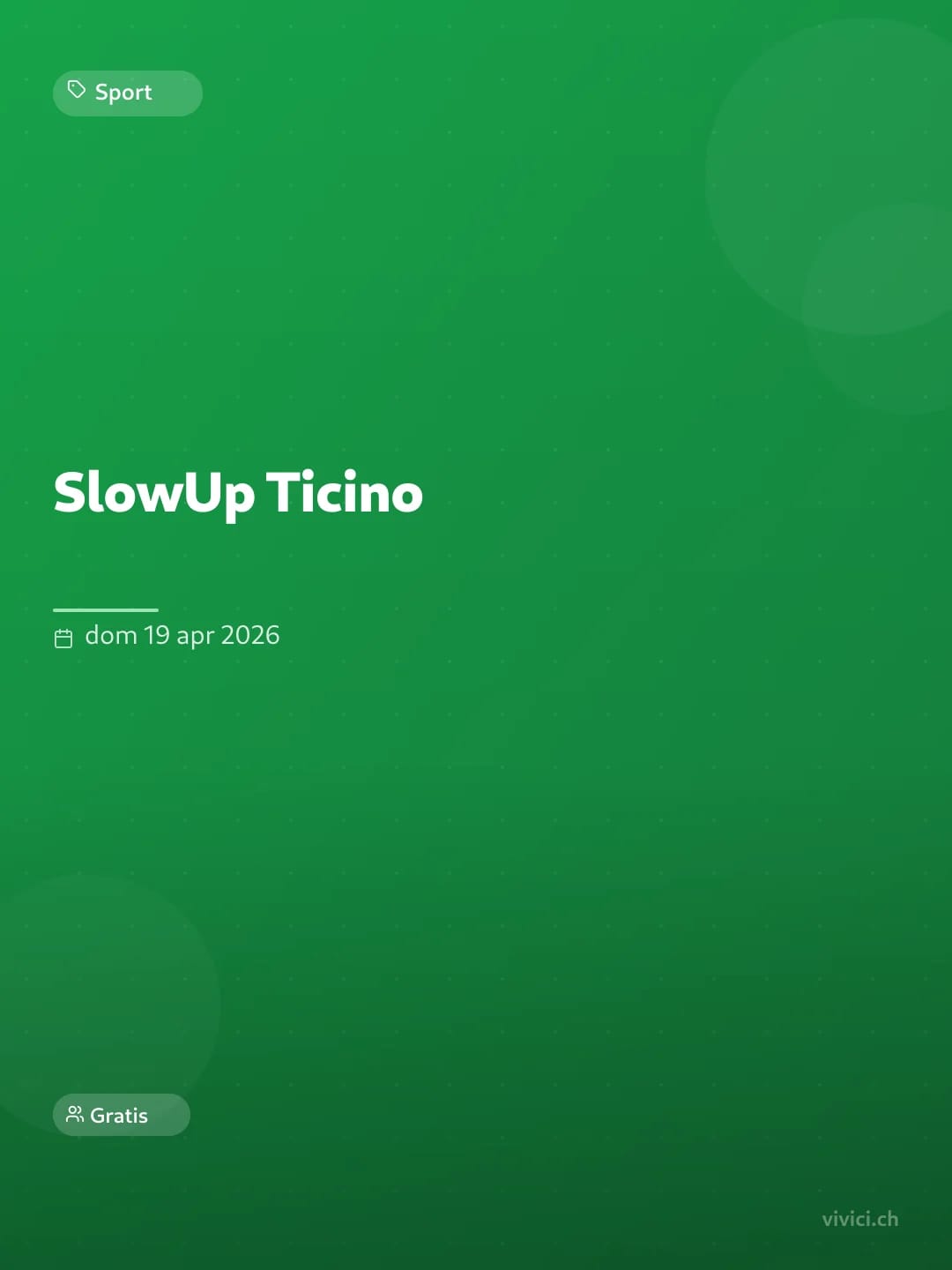 SlowUp Ticino