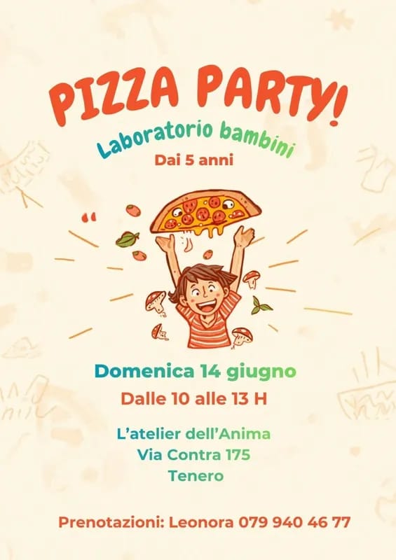 Pizza Party! Laboratorio bambini