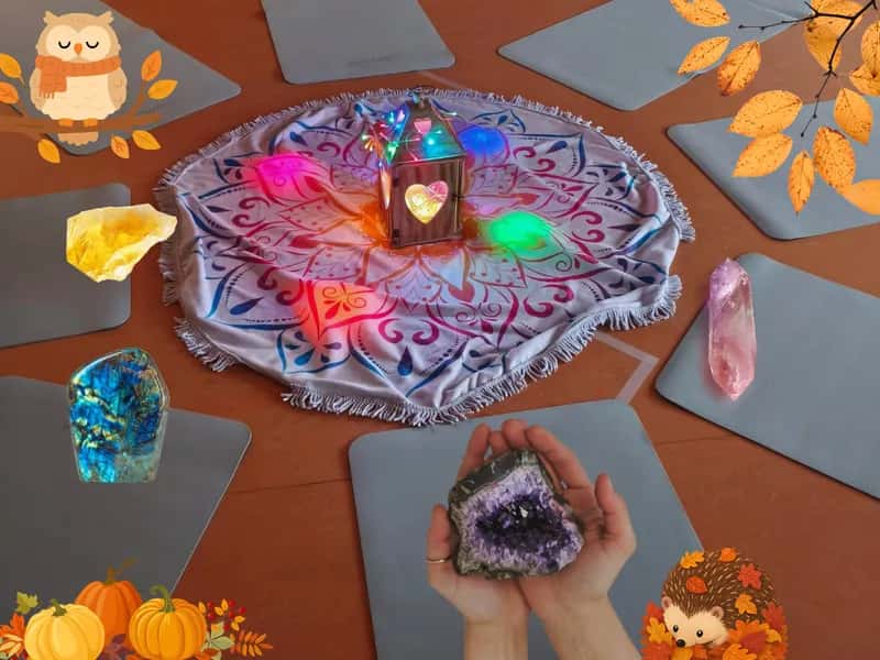 Yoga per bambini d’autunno: calma, cristalli e creatività