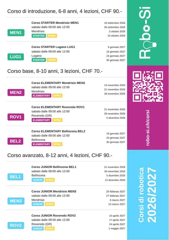 Corso di robotica ELEMENTARY