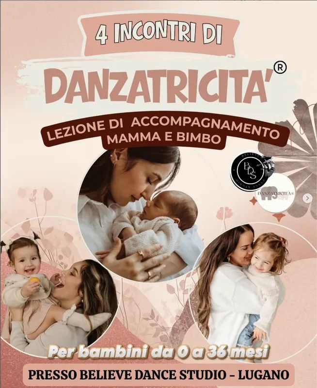 Danzatricità 0-6 mesi (mamma/papà e bimbo/a)