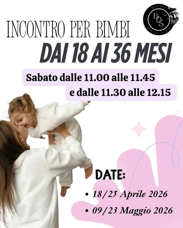 Danzatricità 18-36 mesi (mamma/papà e bimbo/a)