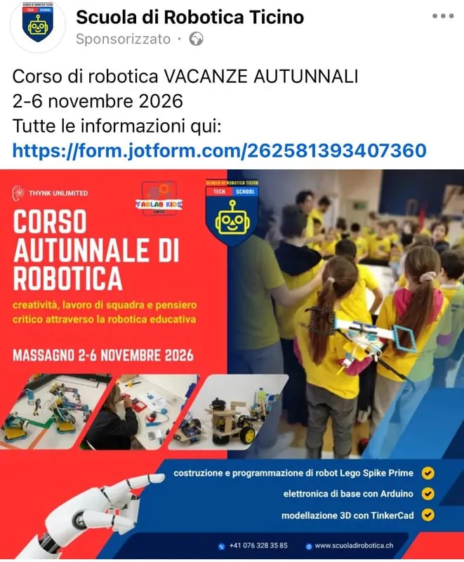 Corso autunnale di robotica