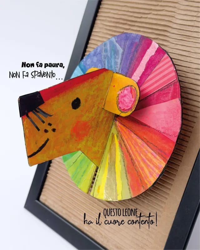 Il leone del cuore contento